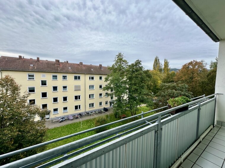 Blick vom Balkon