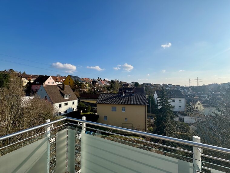 Blick vom Balkon