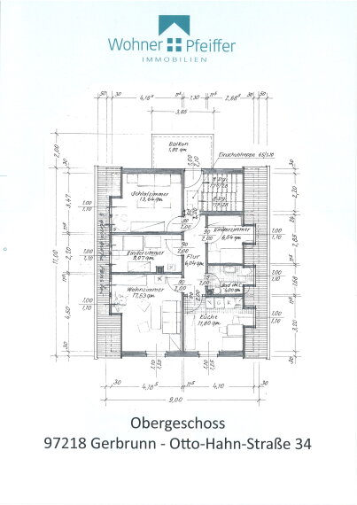 Grundriss Obergeschoss